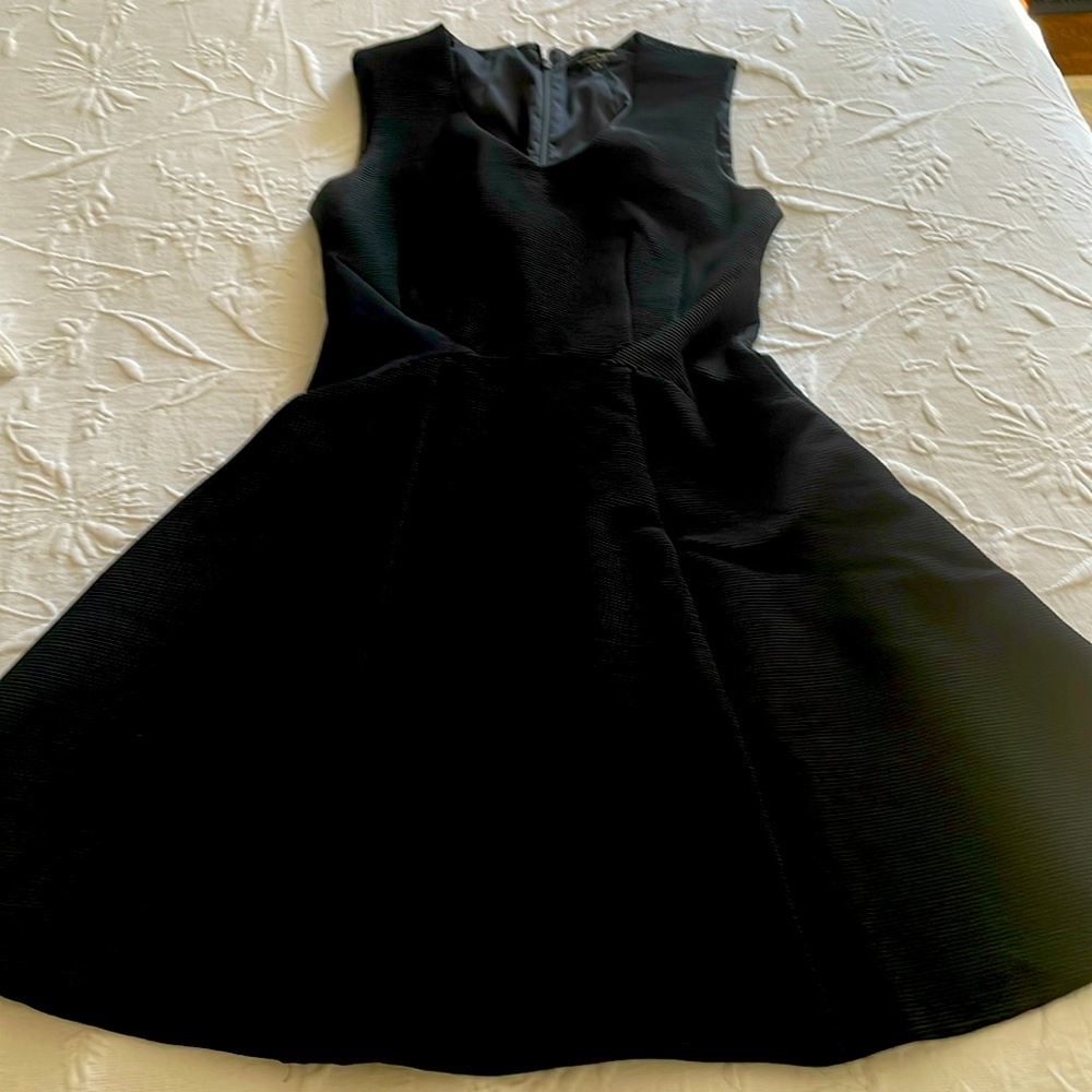 Fit and flair black dress